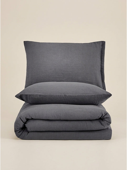 Muslin bedding set, 200x220 cm 3 pieces-0