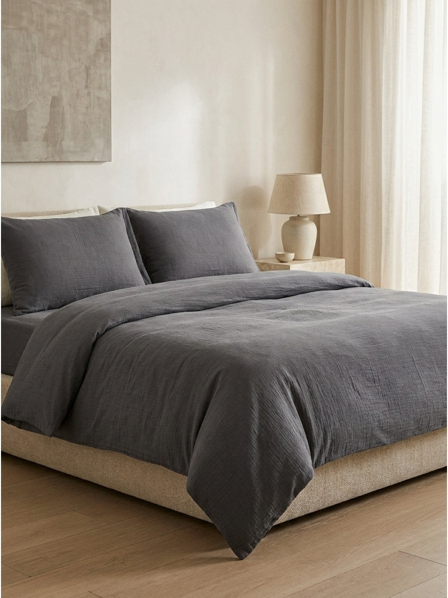 Muslin bedding set, 200x220 cm 3 pieces-1
