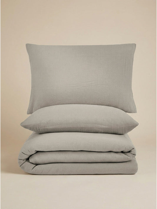 Muslin bedding set, 200x220 cm 3 pieces-0