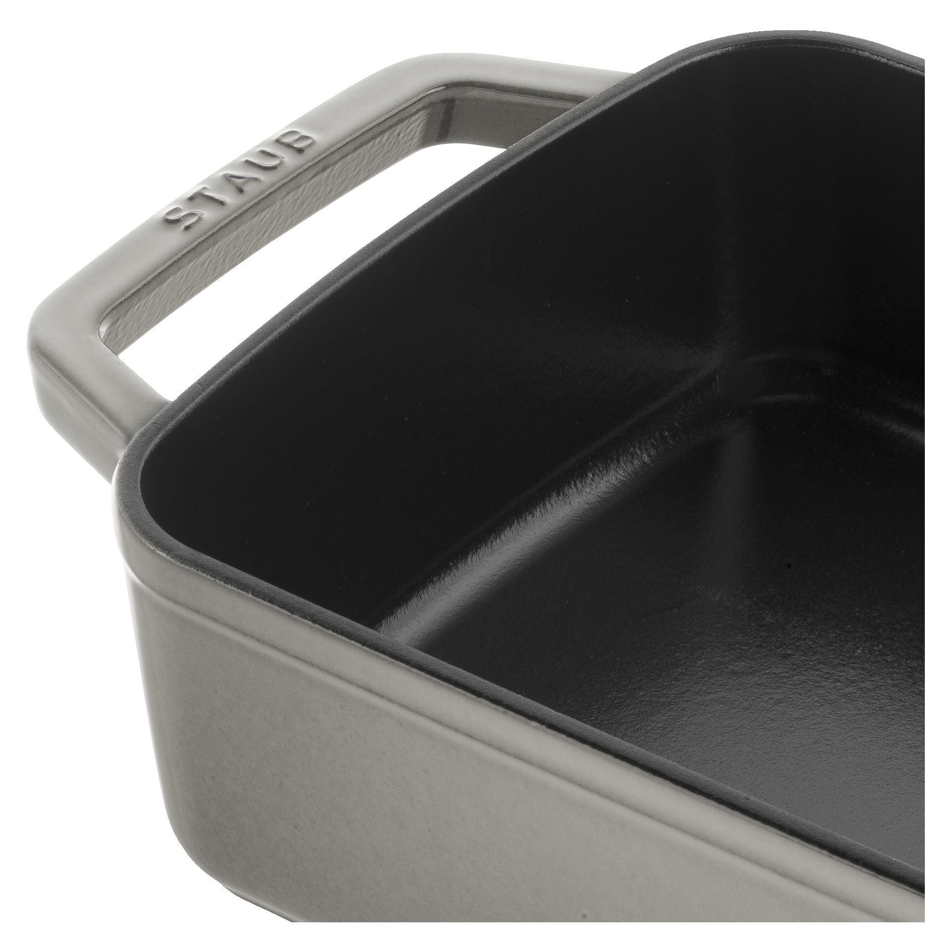 STAUB Specialities 3.25 L Cast Iron Rectangular Roasting And Baking Pan, Graphite-Grey-1