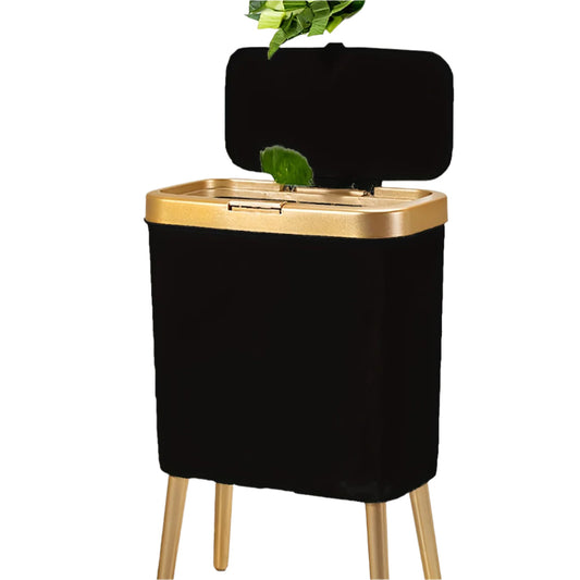 Anti-Odor Lid Trash Can with Heightening Legs-0