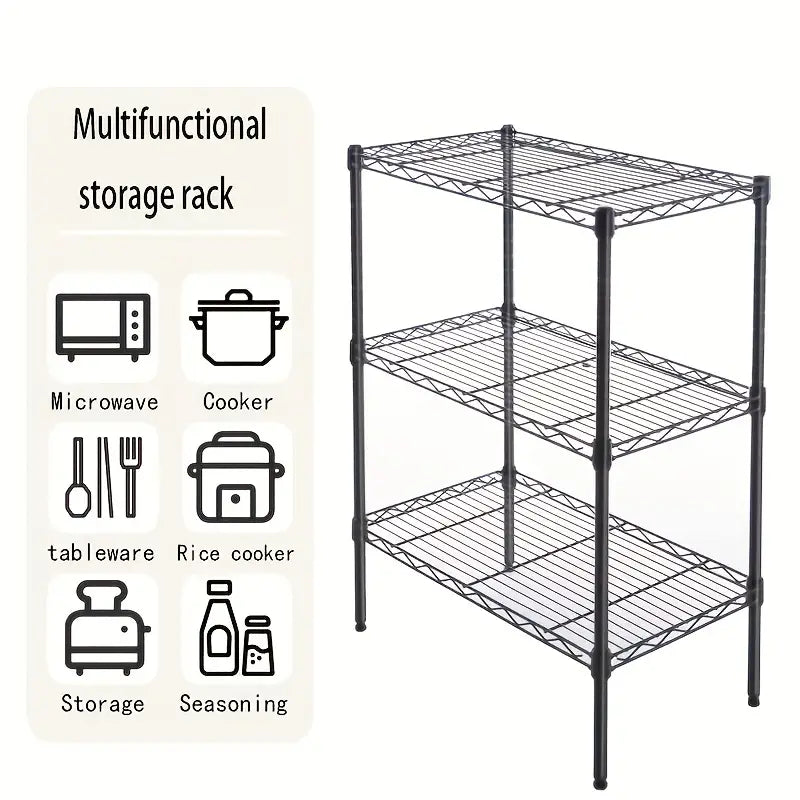 Heavy-Duty Metal Kitchen Storage Rack-1