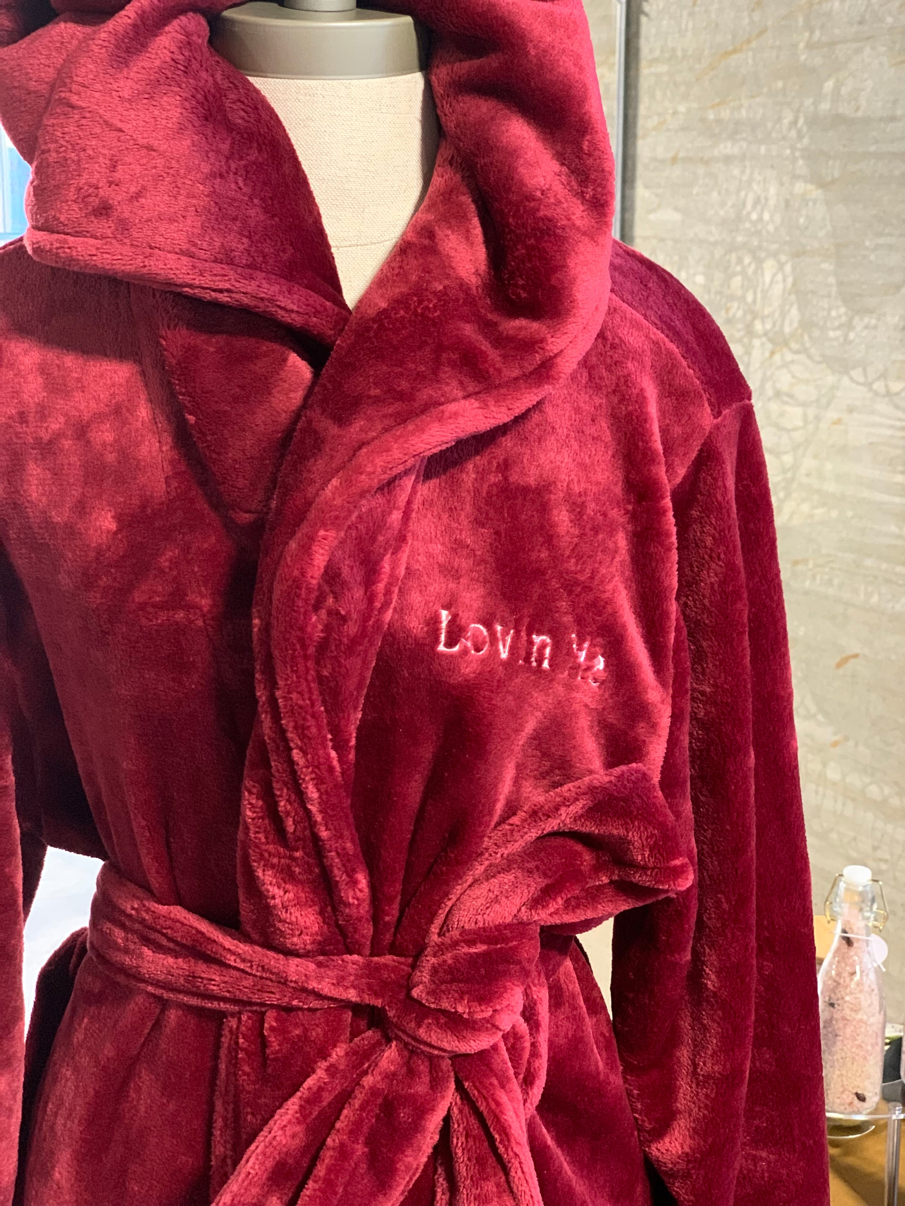 Terry Cloth Bath Robe-2