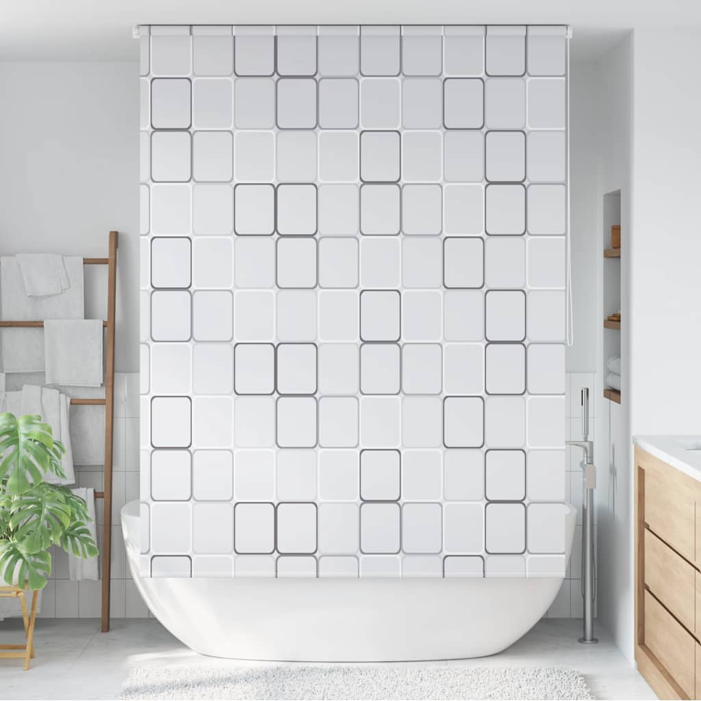 Vidaxl shower roller blind 140x240 cm square-0