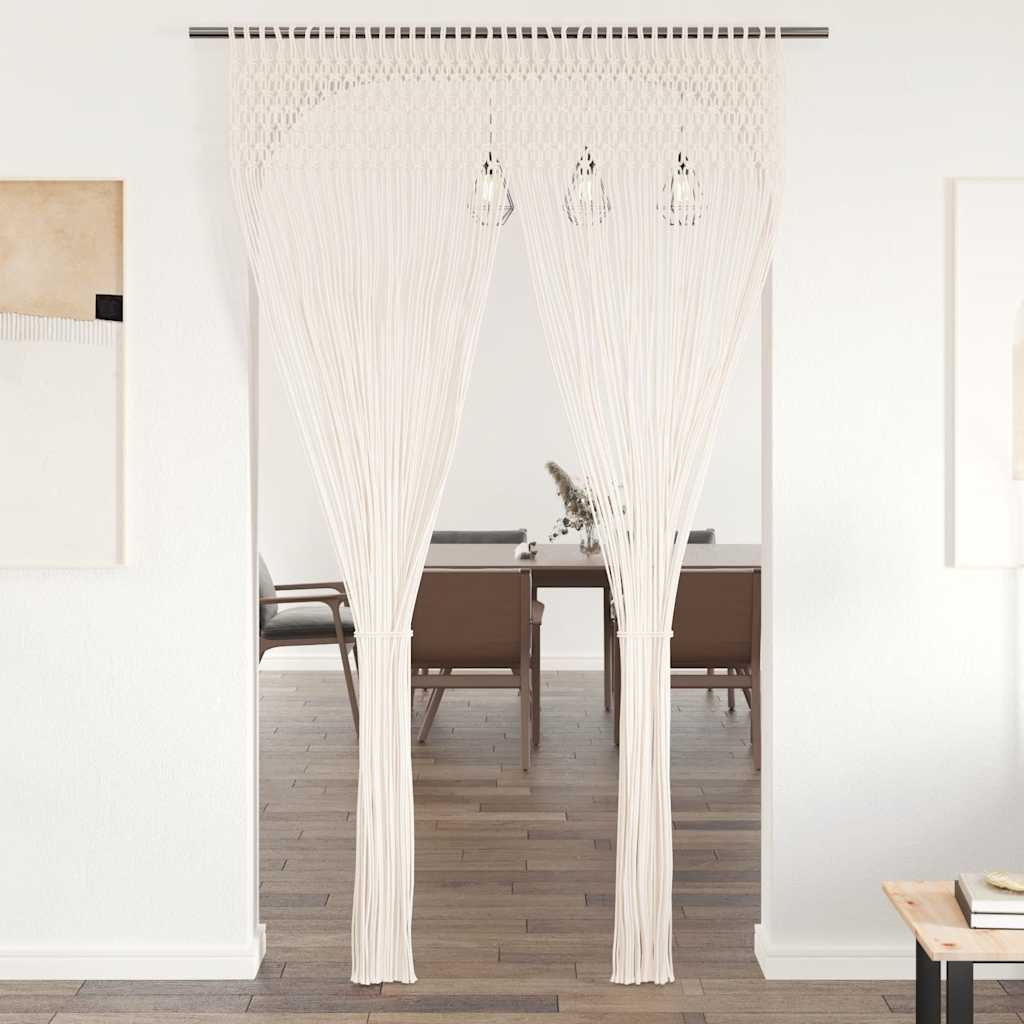 Vidaxl curtain macrame 140x240 cm cotton-0