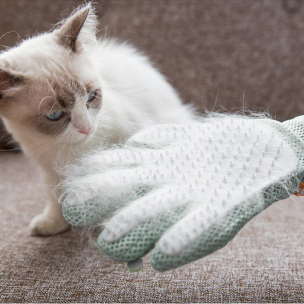 Cat Grooming Glove for Pet Hair Removal and Massage-3