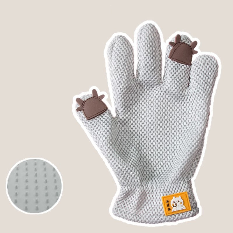 Cat Grooming Glove for Pet Hair Removal and Massage-5