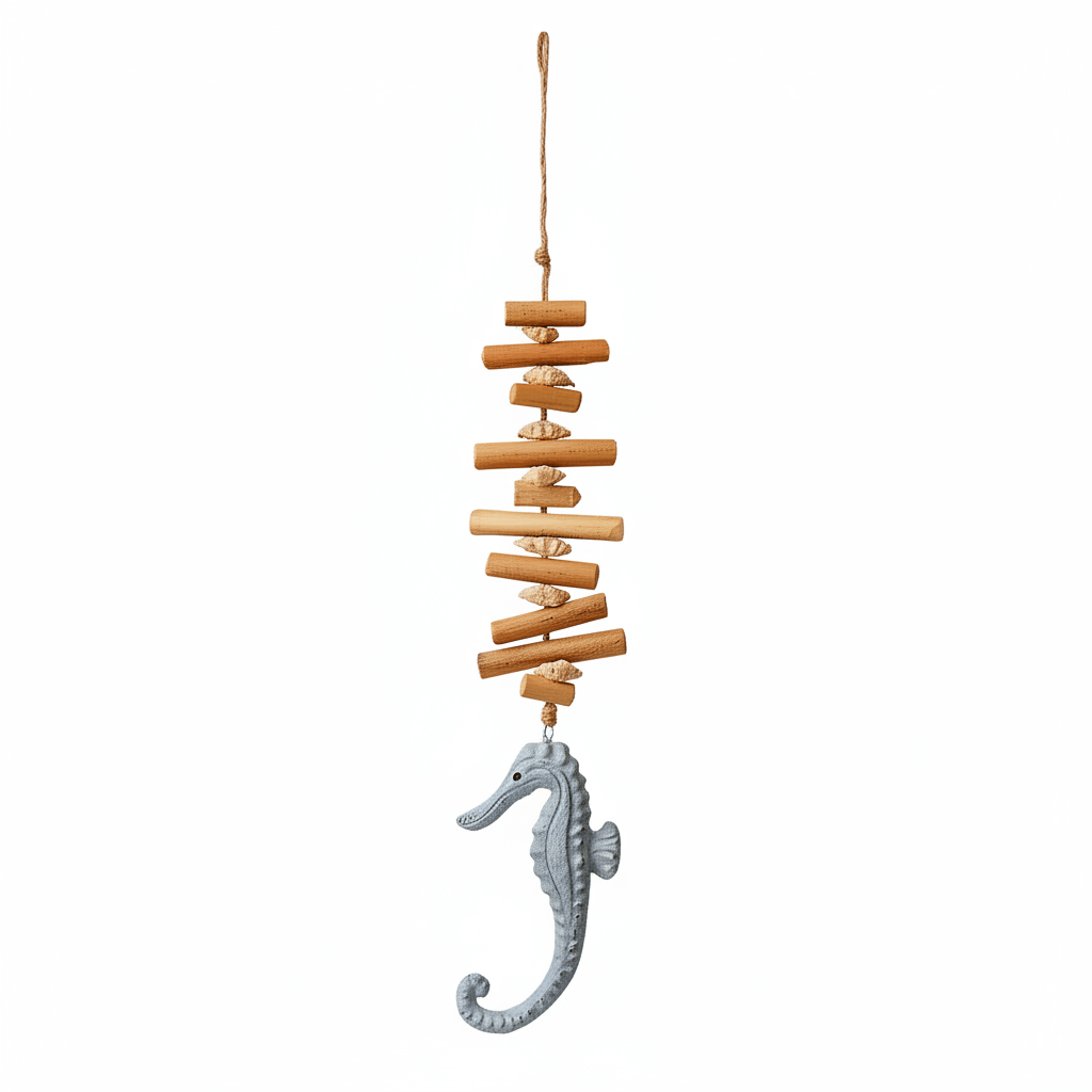 Driftwood seahorse wall decor Wooden Driftwood home decor Seahorse-0