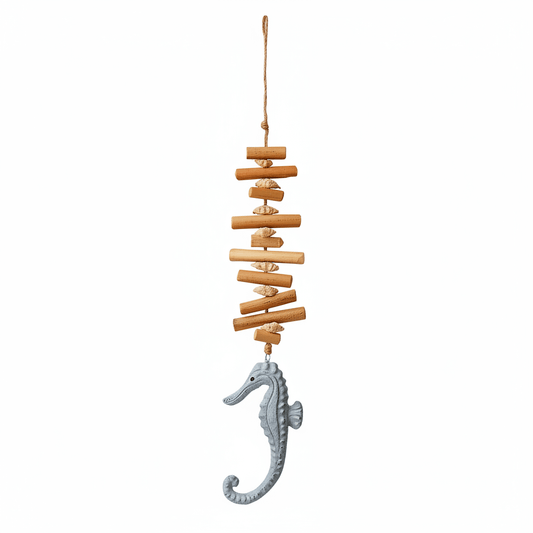 Driftwood seahorse wall decor Wooden Driftwood home decor Seahorse-0