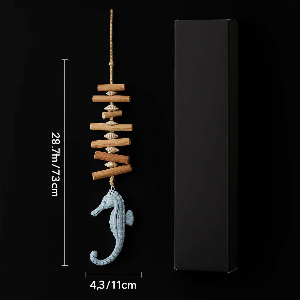 Driftwood seahorse wall decor Wooden Driftwood home decor Seahorse-1