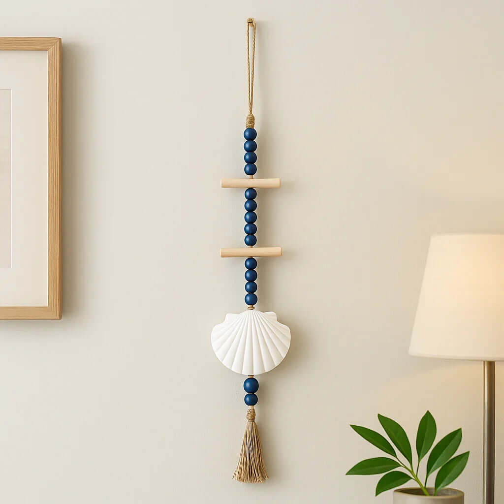 Driftwood seashell wall hanging for Home Decor wall hanging Sea Shells-2