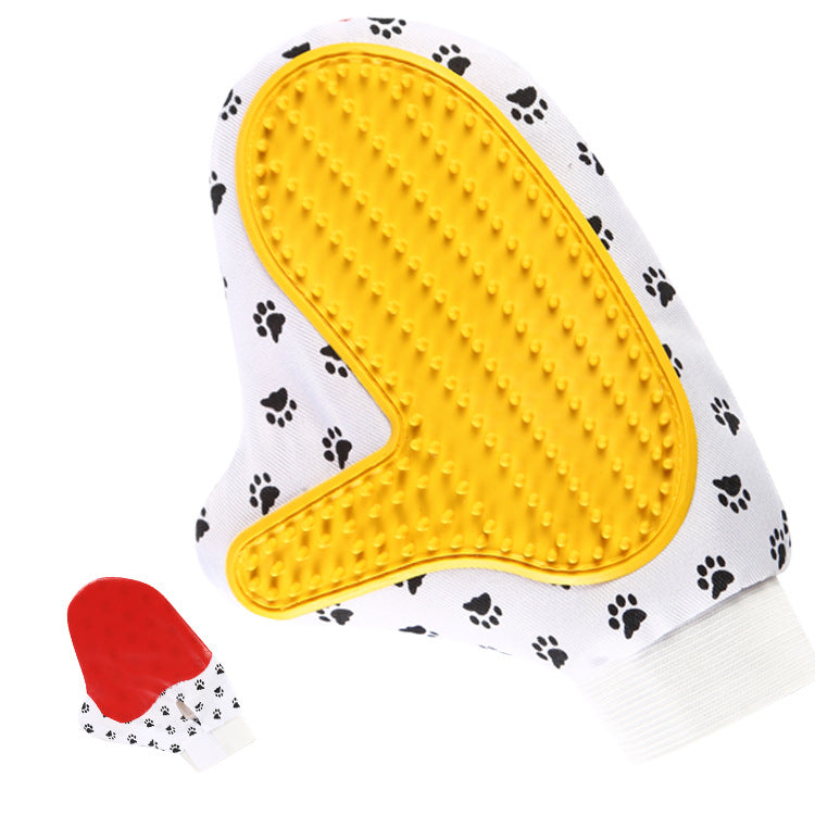 Gentle Silicone Pet Grooming Glove-2