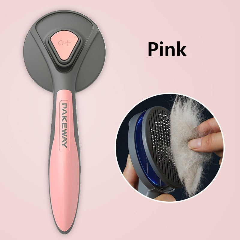 Cat Comb Dog Hair Remover Brush Pet Grooming Slicker Comb Removes Tangled  Self Cleaning Pet Supplies Accessories-1