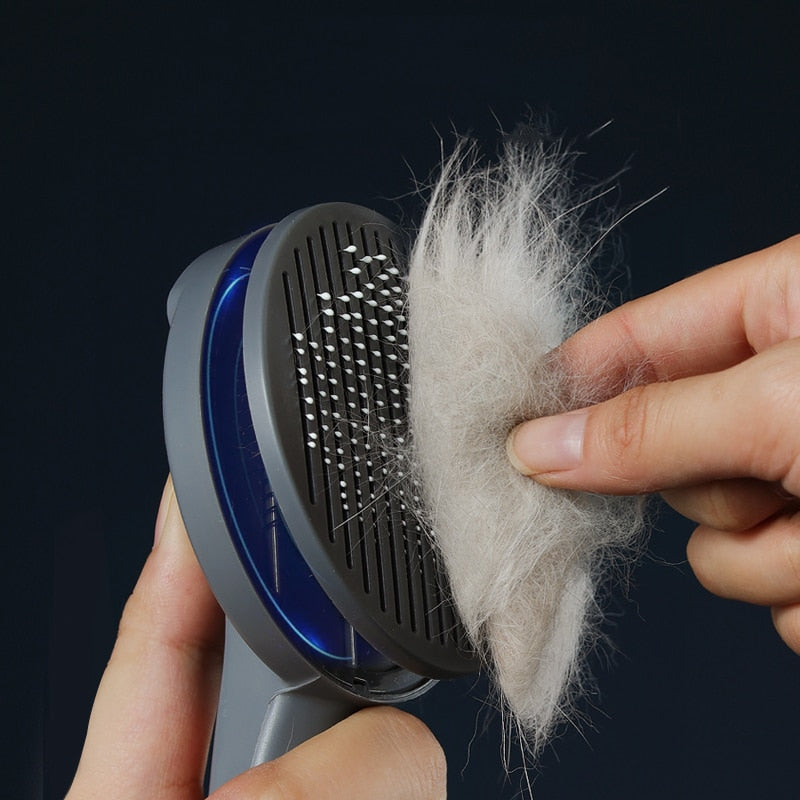 Cat Comb Dog Hair Remover Brush Pet Grooming Slicker Comb Removes Tangled  Self Cleaning Pet Supplies Accessories-3