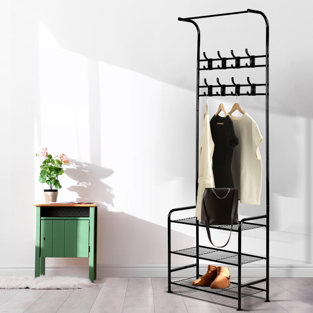 Artiss Clothes Rack Airer Coat Stand 179cm Hanger Rail Closet-0