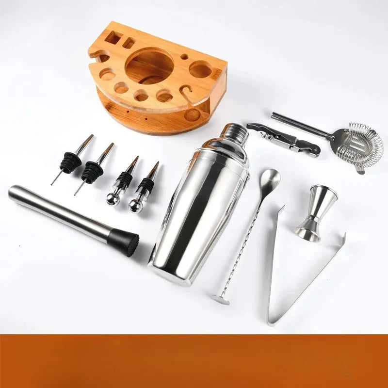 NNEOBA Stainless Steel Cocktail Shaker Mixer Set-3