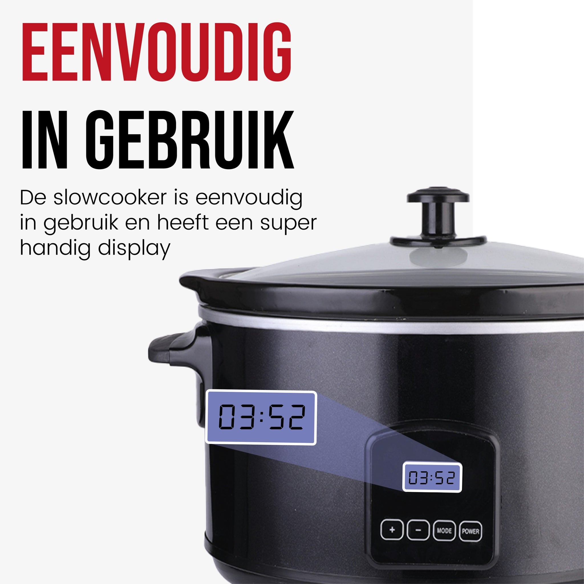 DistinQ Slowcooker 6 liter-4