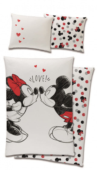 MICKEY MOUSE love bedding Bedding set 100% cotton 140x200 + 65x65-0