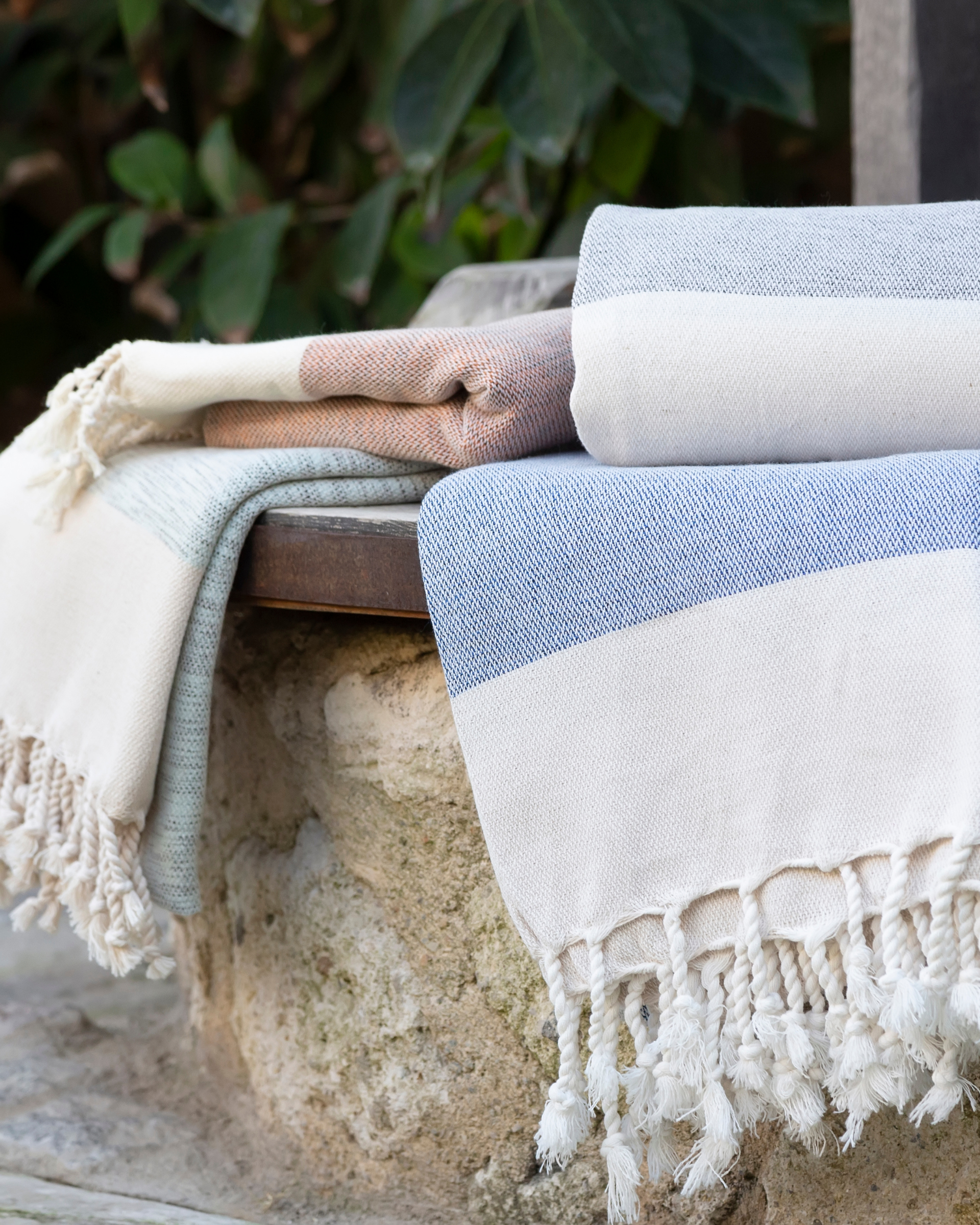 MANOLIA Beach Towel, Turkish Bath Hammam Towel, Spa & Sauna Towel - Grey-4