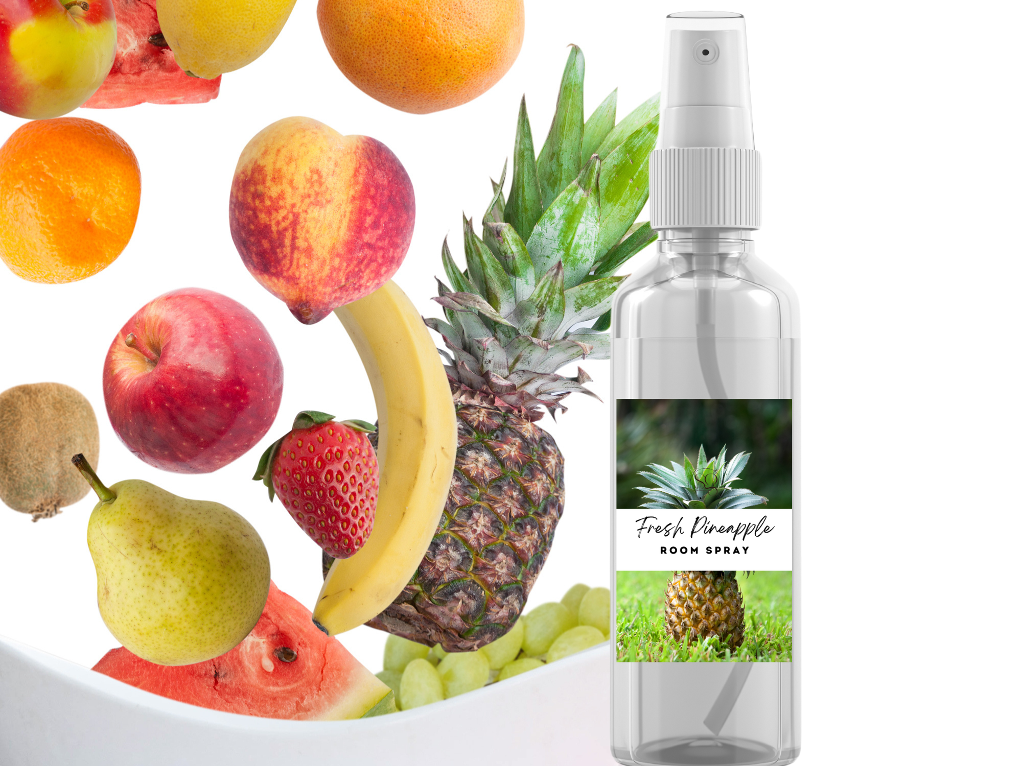Fruity & Juicy Room Spray Collection – Handcrafted Room & Linen Sprays with Lively Scents of Strawberry, Peach, Pineapple, Black Cherry & Mango-1