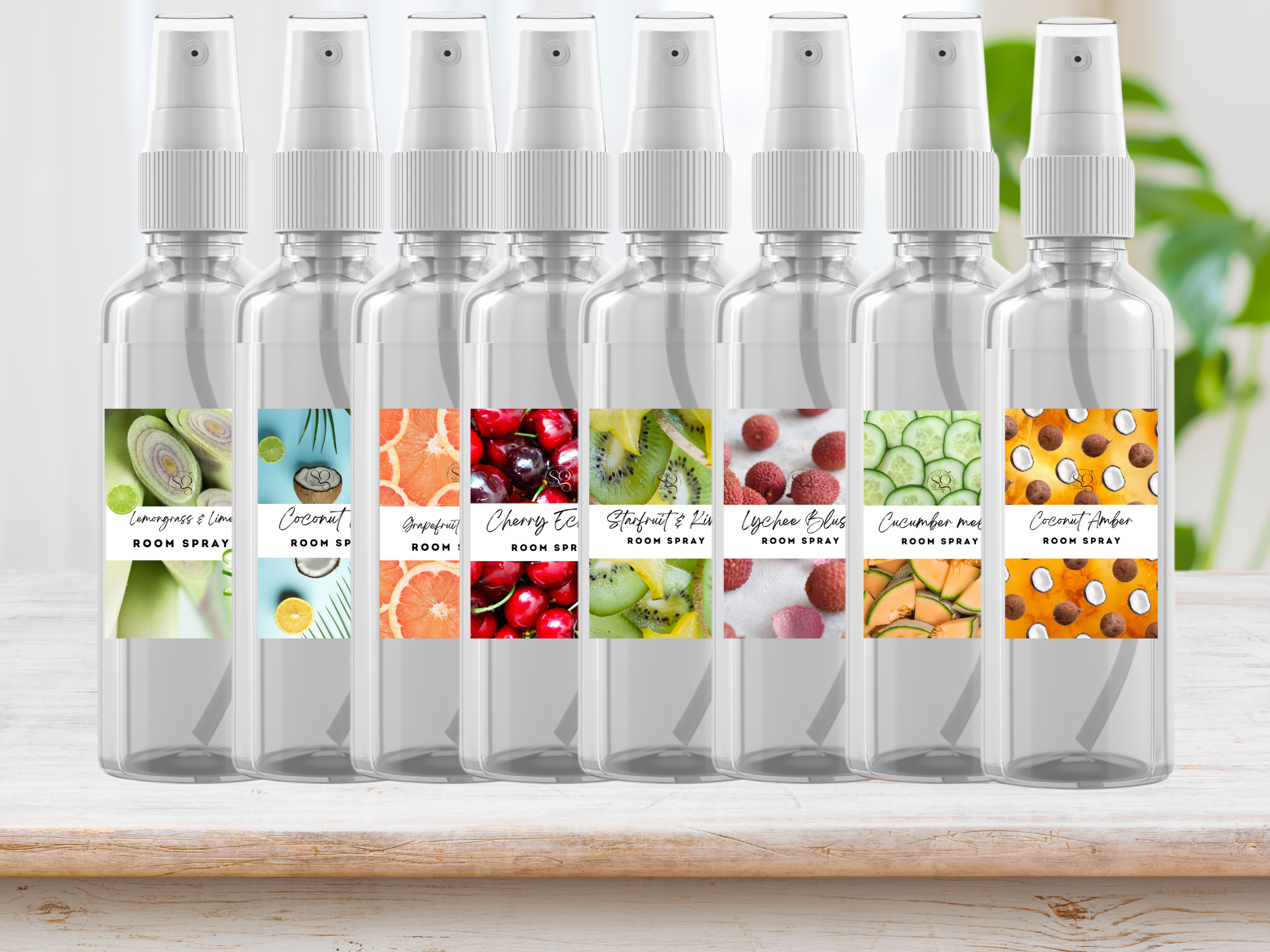 Fruity & Juicy Room Spray Collection – Handcrafted Room & Linen Sprays with Lively Scents of Strawberry, Peach, Pineapple, Black Cherry & Mango-0