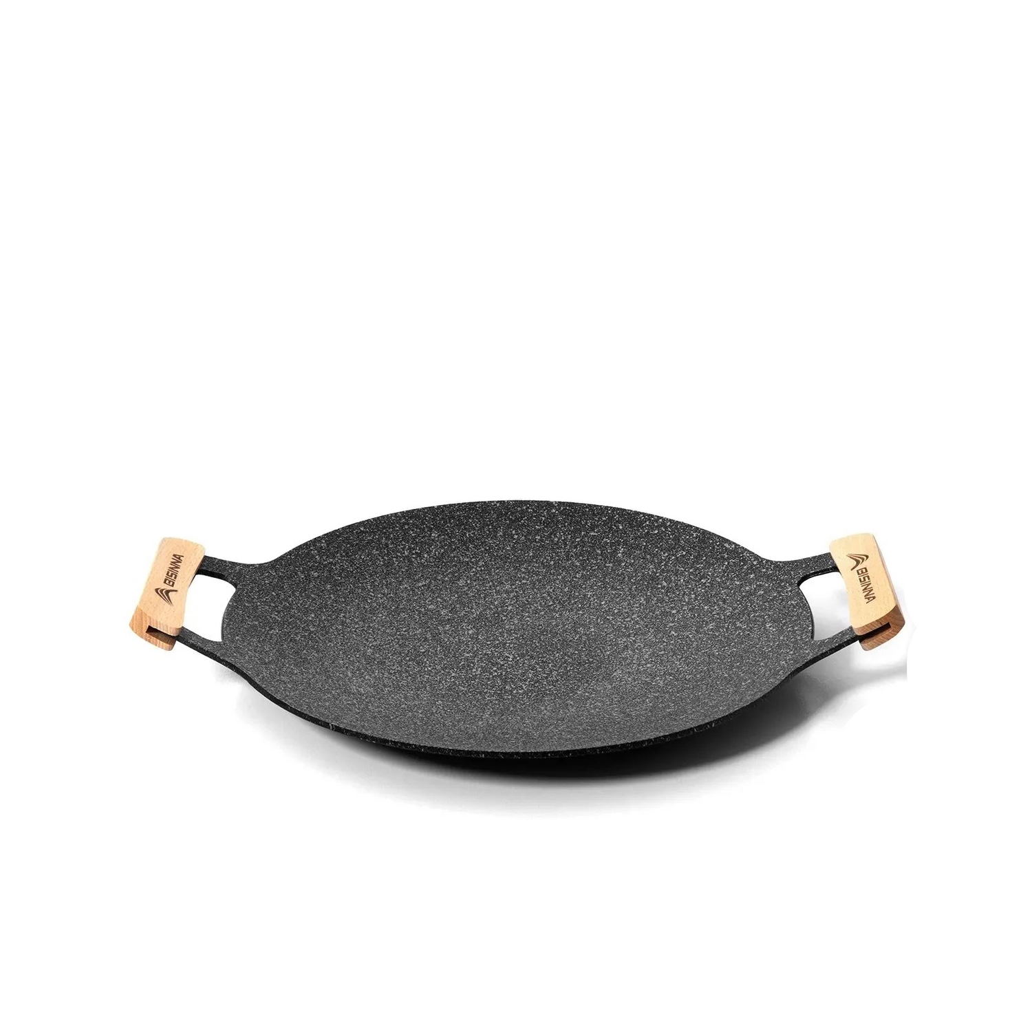 34CM Non-Stick Outdoor BBQ Grill Pan Roasting Plate Black-0