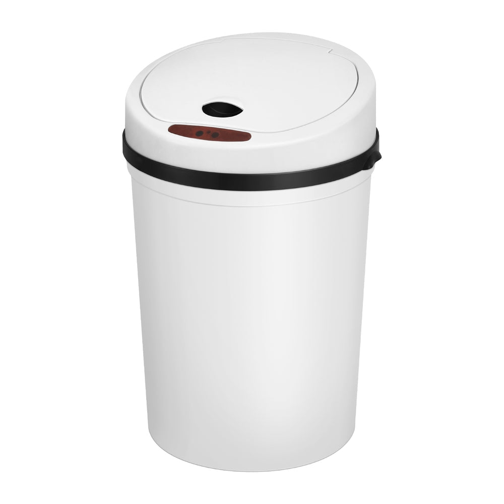Devanti Sensor Bin Motion Rubbish Bins Kitchen Automatic Trash Can White 9L-0