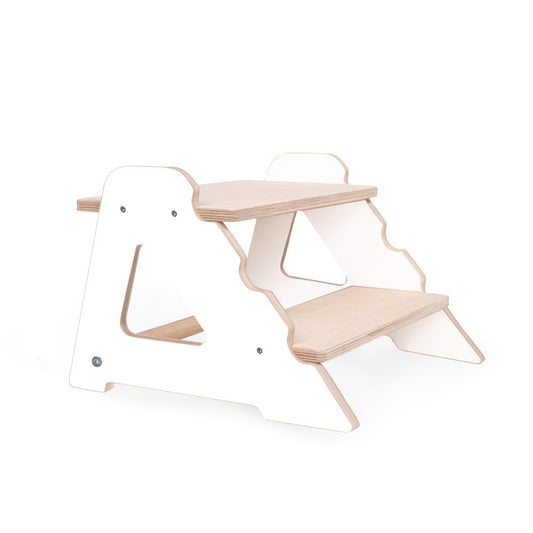 MAMOI® Children step | Bathroom stool toddler made of natural wood | Safe and versatile wooden step stool | Step kids bathroom | Step stool wooden | 100% ECO | Made in EU-0