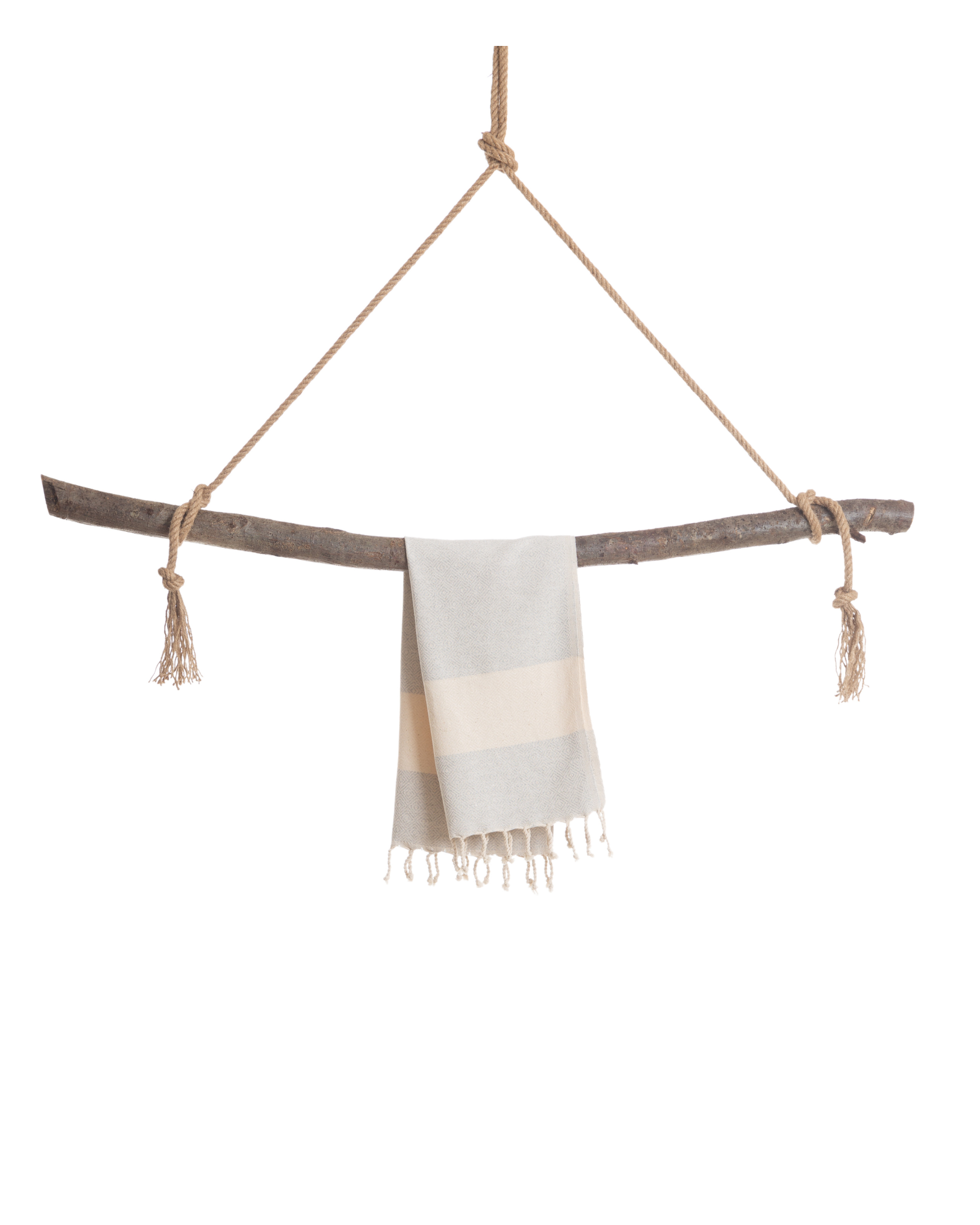 DIAMANT Hammam Hand & Hair Towel, Tea Towel - Grey-2