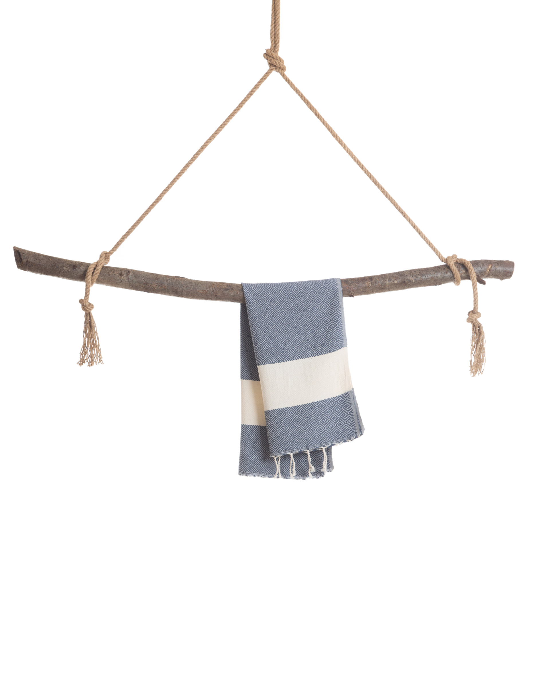 DIAMANT Hammam Hand & Hair Towel, Tea Towel - Blue-2