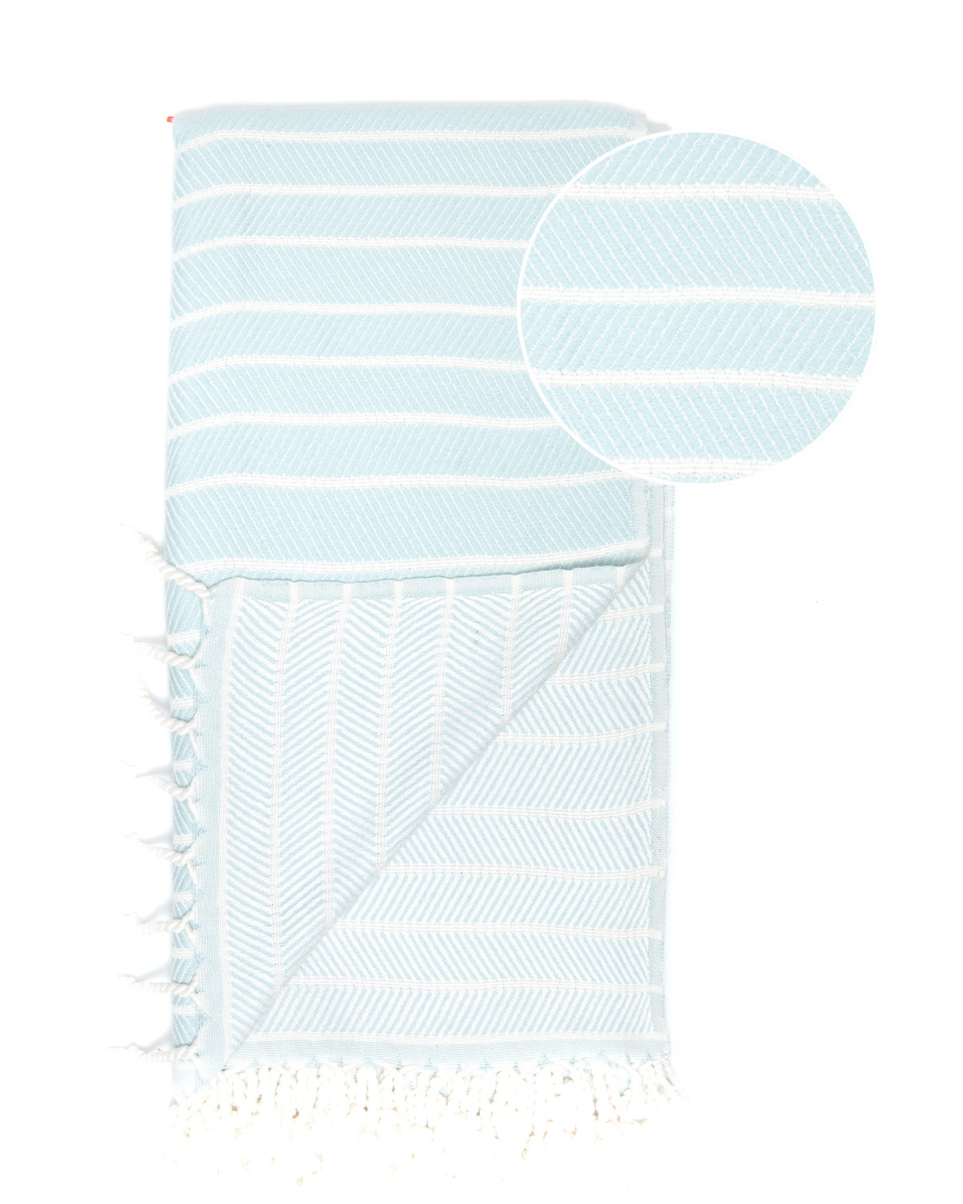 ILVA Turkish Hammam Towel, Spa & Sauna Towel / Made of Bamboo and Cotton - Mint-2