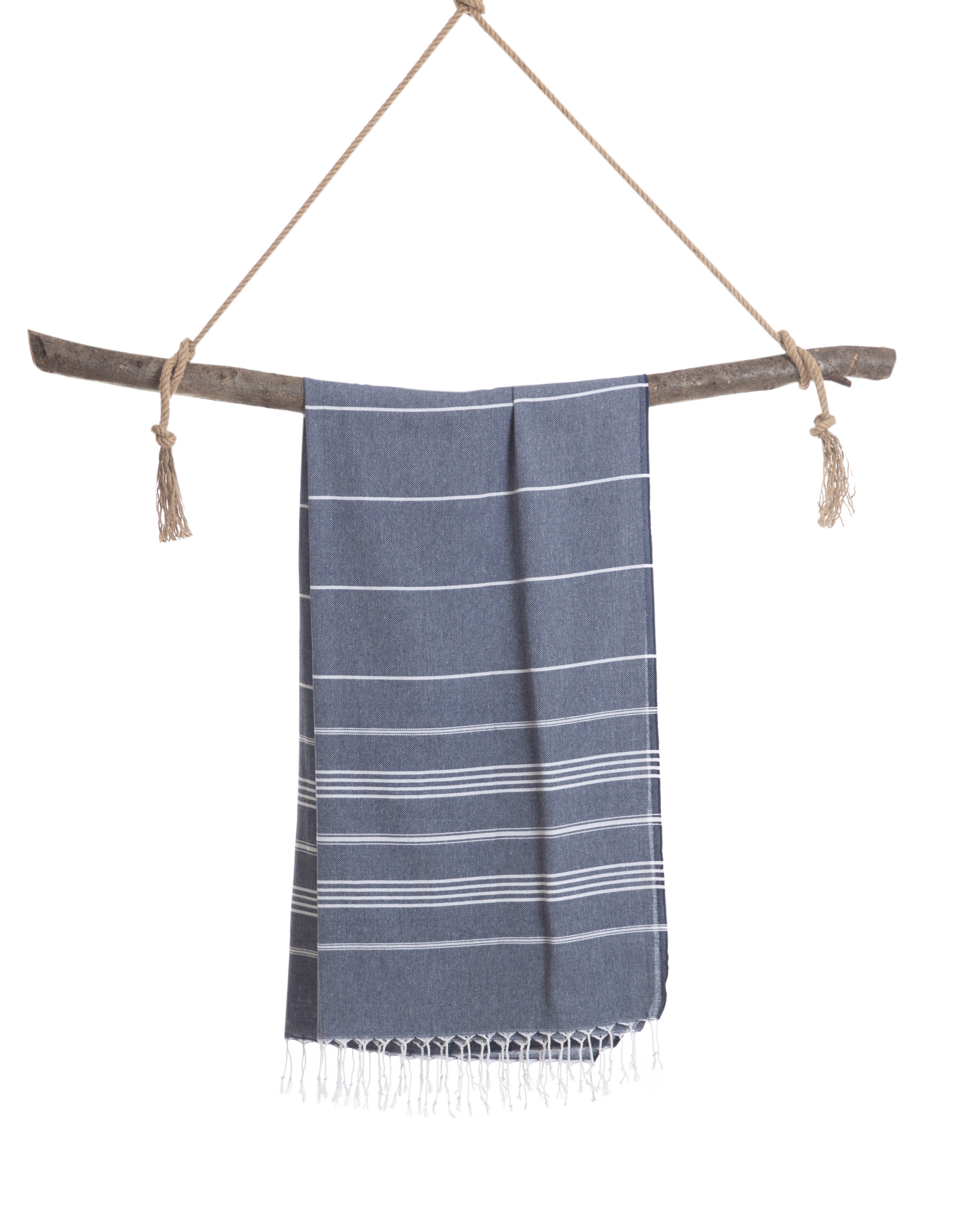 AMARA Hammam Beach Towel, Peshtemal, Made of Cotton - Dark Blue-3