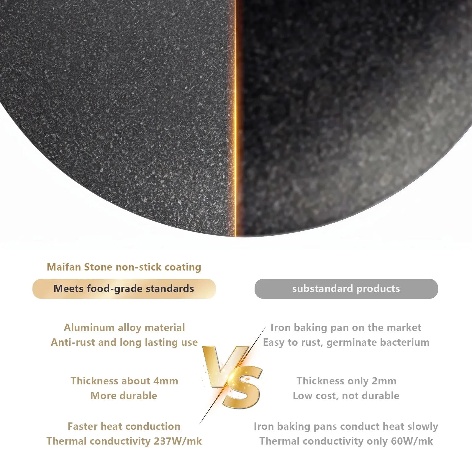 34CM Non-Stick Outdoor BBQ Grill Pan Roasting Plate Black-3