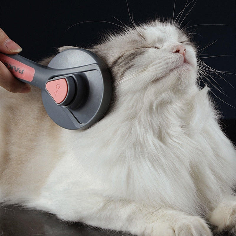 Cat Comb Dog Hair Remover Brush Pet Grooming Slicker Comb Removes Tangled  Self Cleaning Pet Supplies Accessories-0