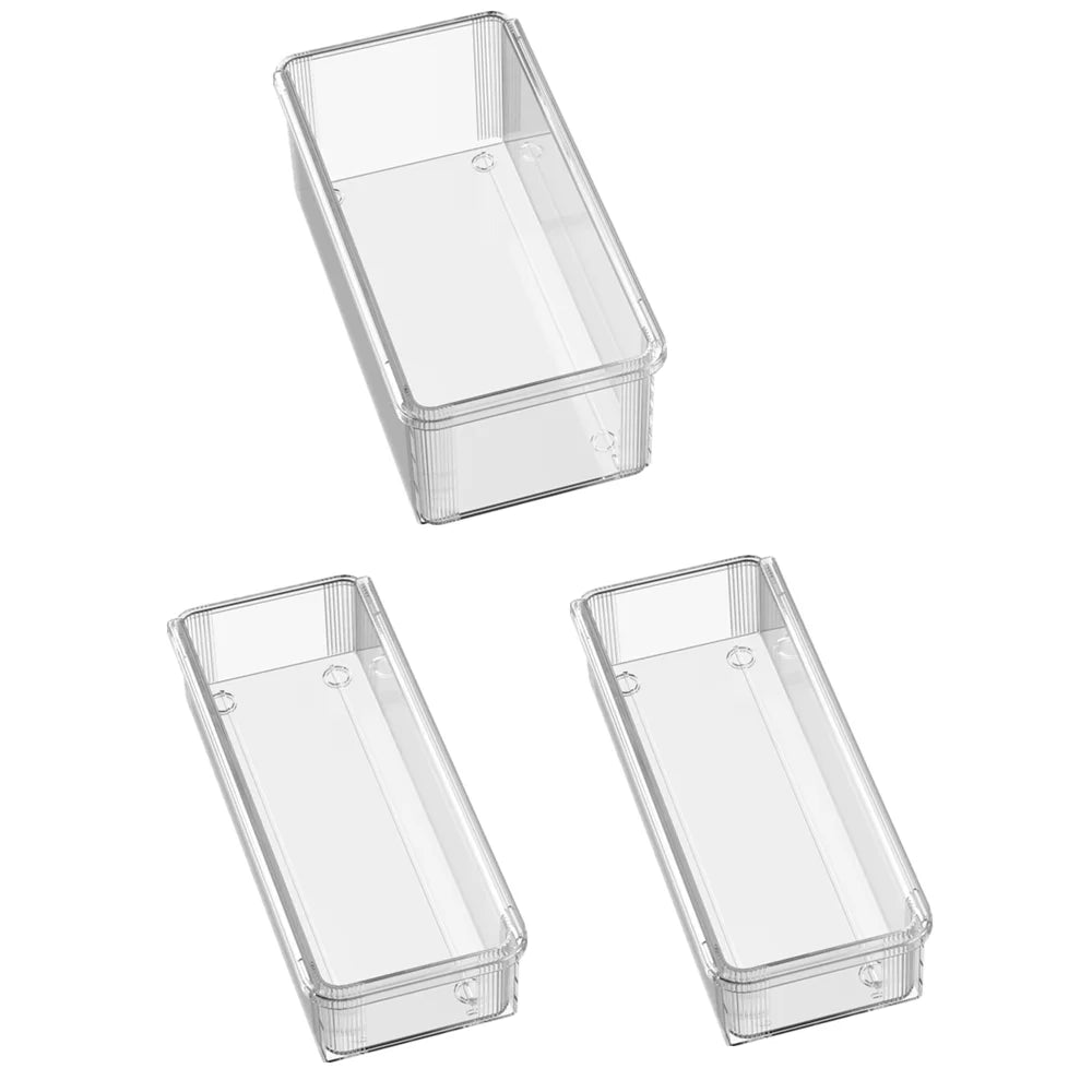 Transparent Drawer Organizer Boxes | Retractable Kitchen & Desk Storage Set-5