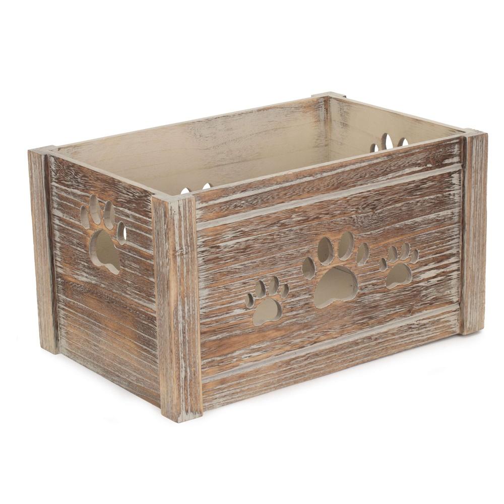 Wooden Dog Toy Storage Box-0