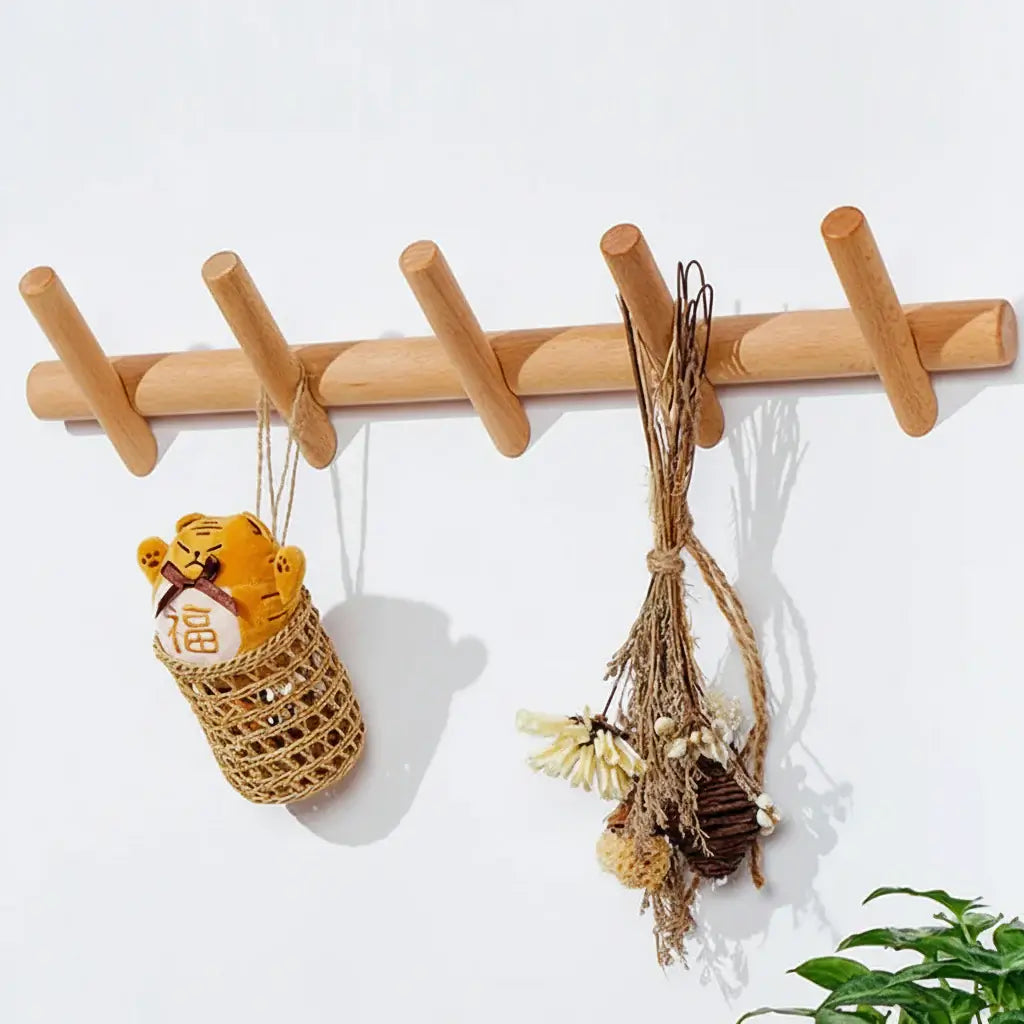 Wall mounted coat rack Nordic Rack Wall Mounted Entryway Organizer-1