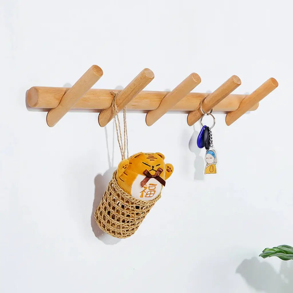 Wall mounted coat rack Nordic Rack Wall Mounted Entryway Organizer-2