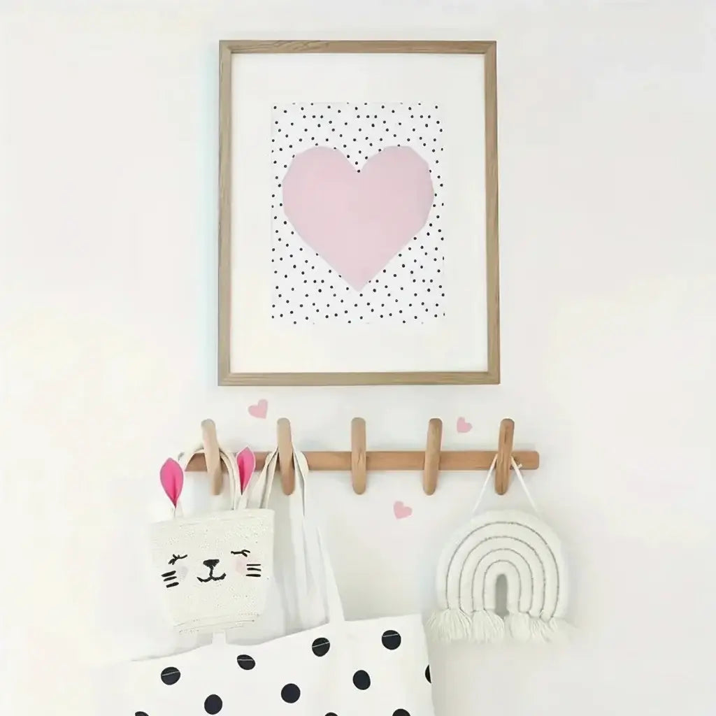 Wall mounted coat rack Nordic Rack Wall Mounted Entryway Organizer-3
