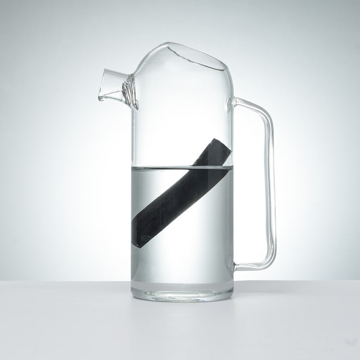 Carafe filtrante en verre  + 1 charbon Binchotan BIO-1