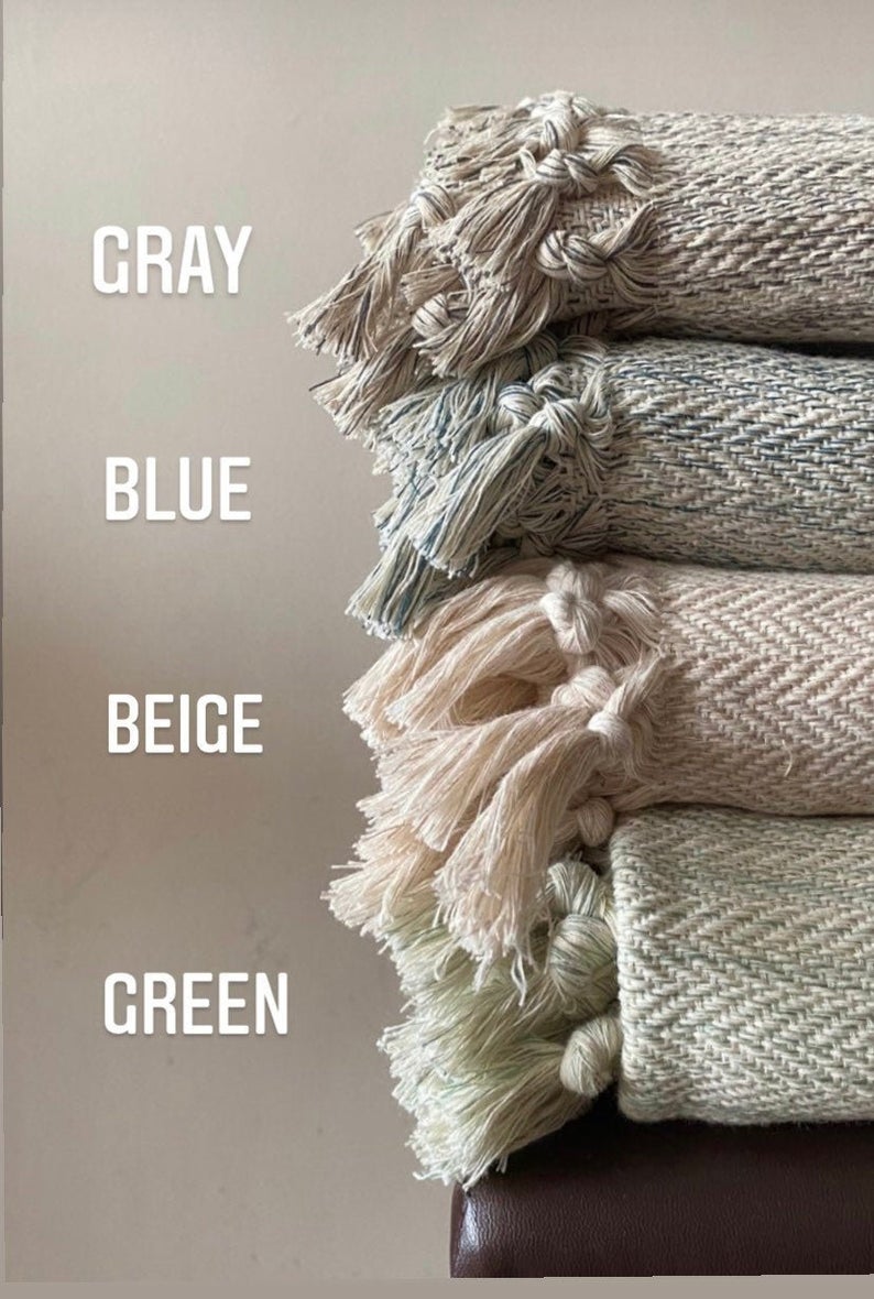 Handgewebte Decke 