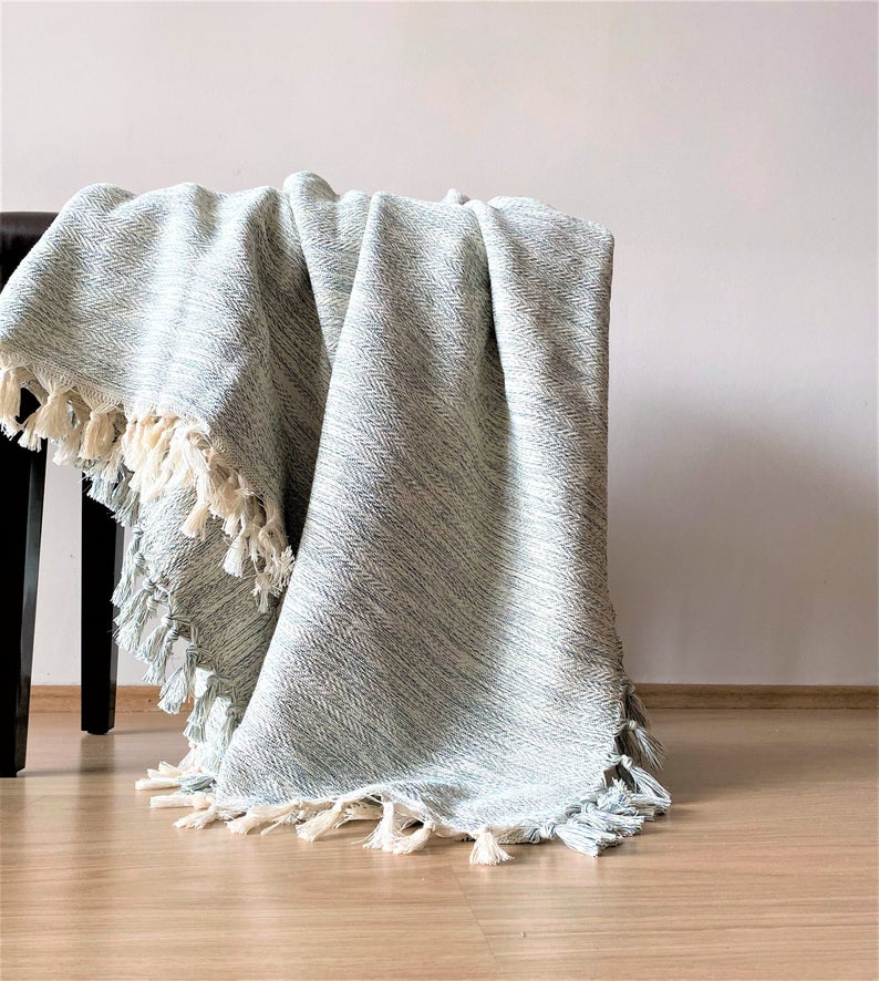 Handgewebte Decke 