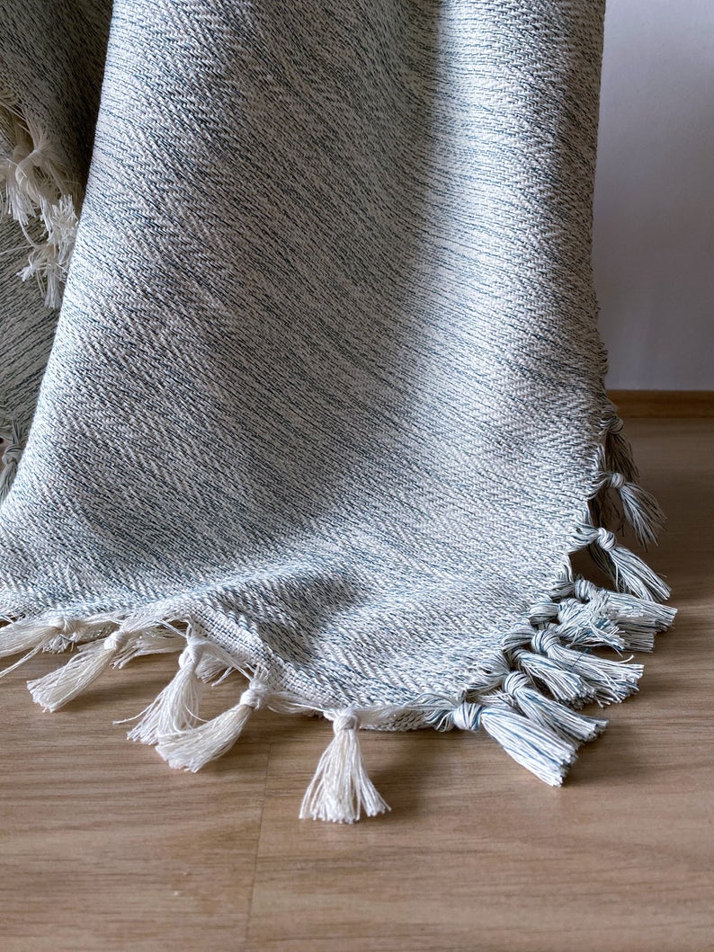Handgewebte Decke 