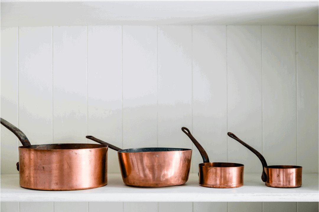 Set of Cooking pans of copper-2