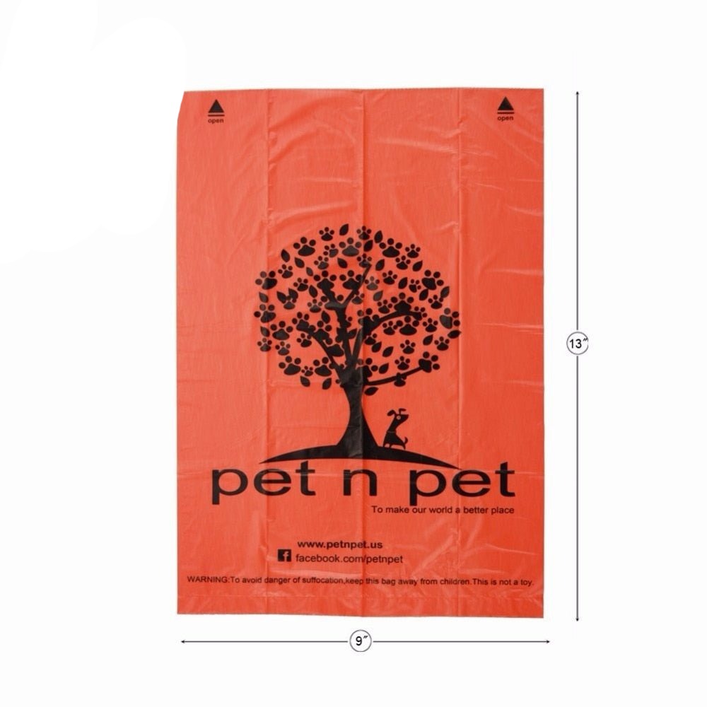 Dog Poop Bags Earth-Friendly 1080 Counts Large Orange Cat Waste Bags Unscented 60 Rolls (Refill Bags) Garbage Bag-1