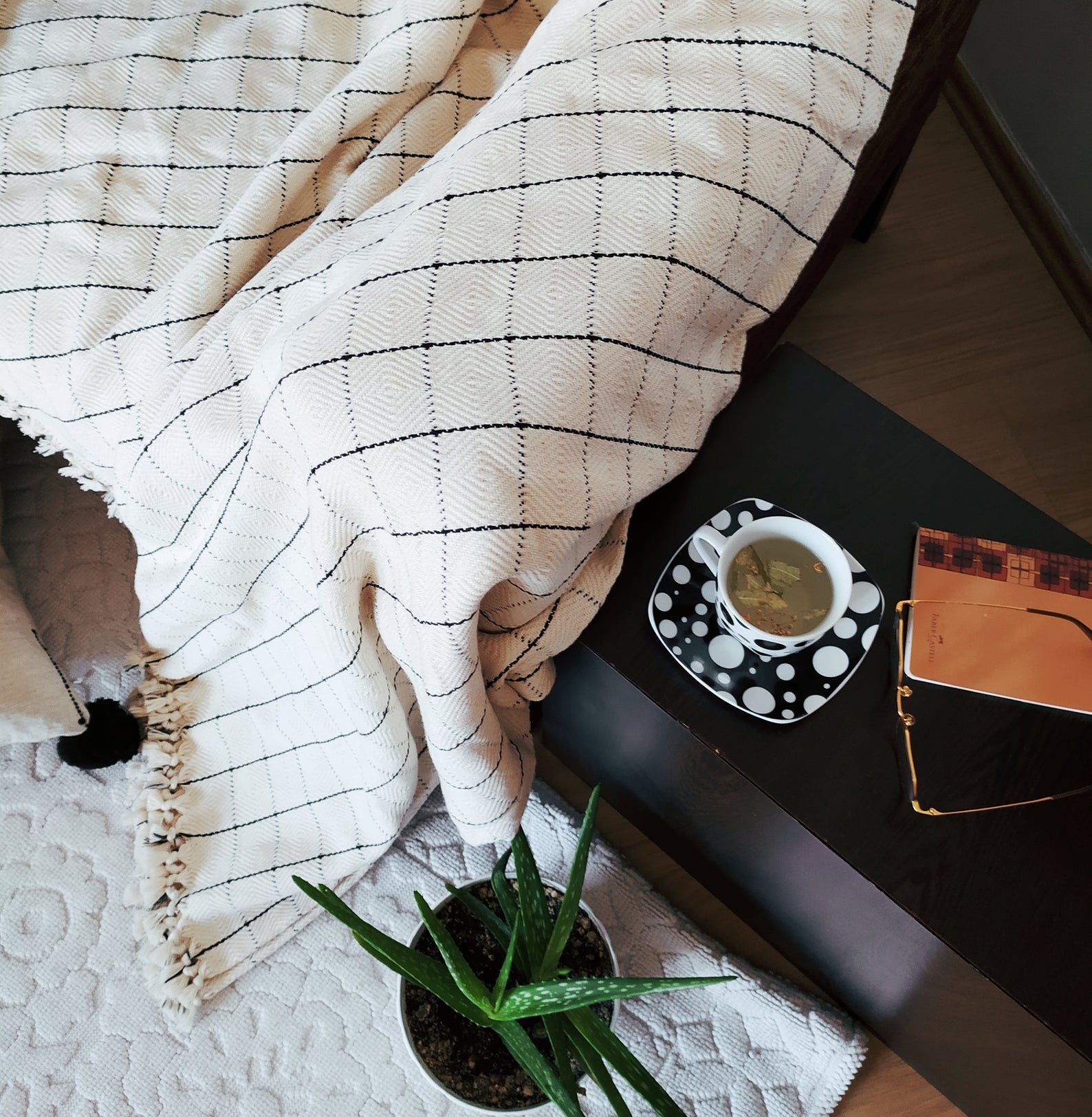 Handgewebte Decke 