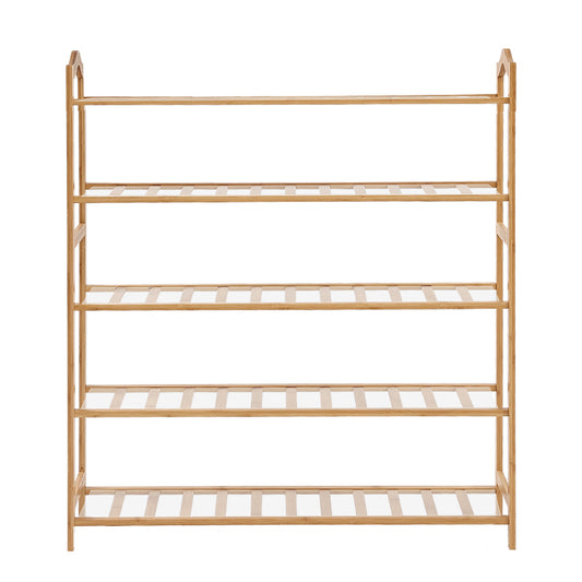 Levede Bamboo Shoe Rack Storage Wooden-0