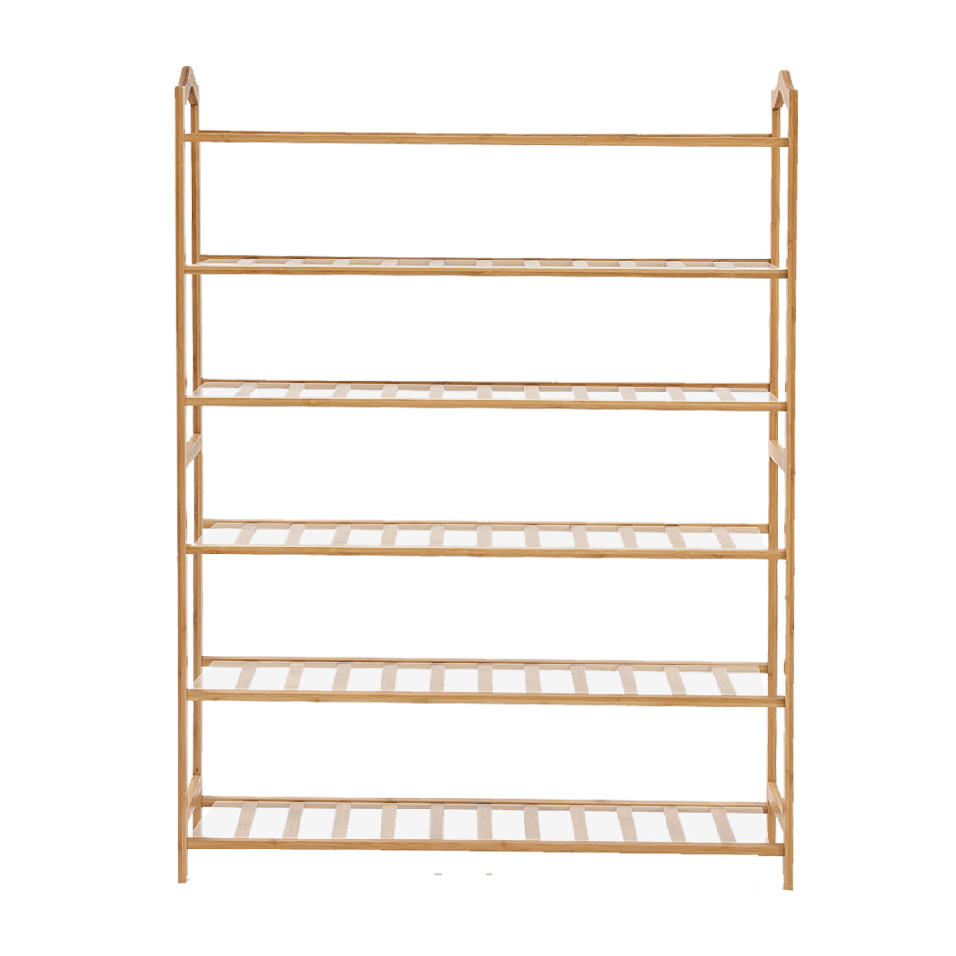 Levede Bamboo Shoe Rack Storage Wooden-0