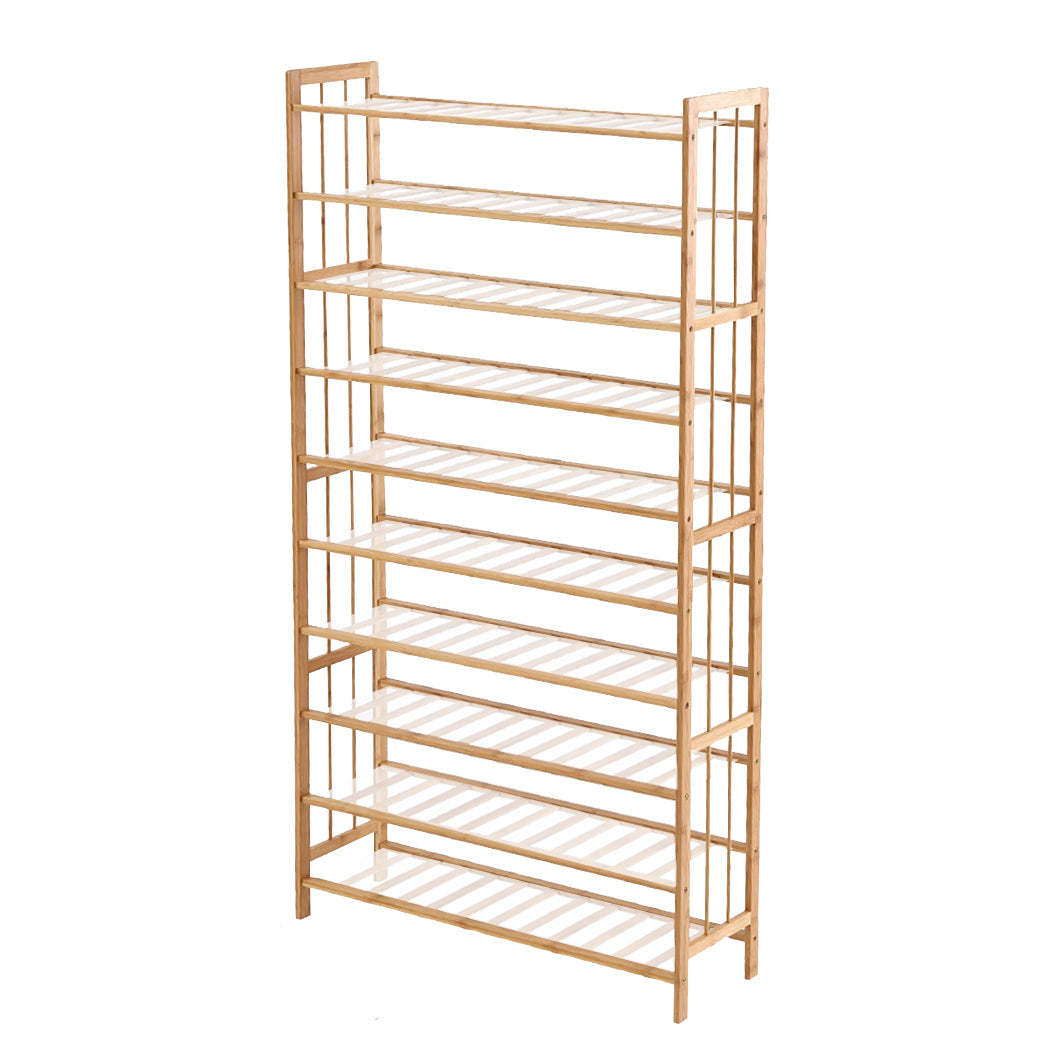 Levede Bamboo Shoe Rack Storage Wooden-0