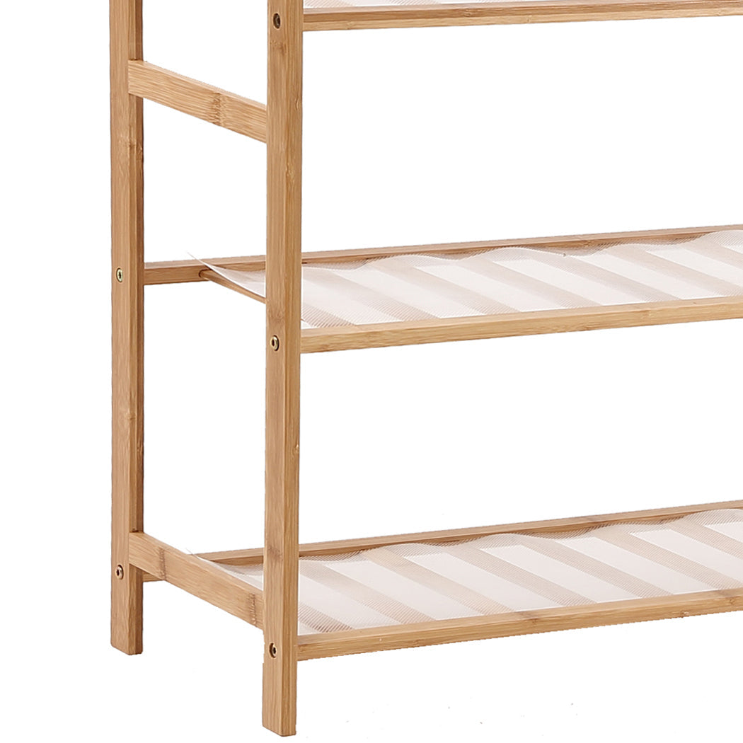Levede Bamboo Shoe Rack Storage Wooden-3